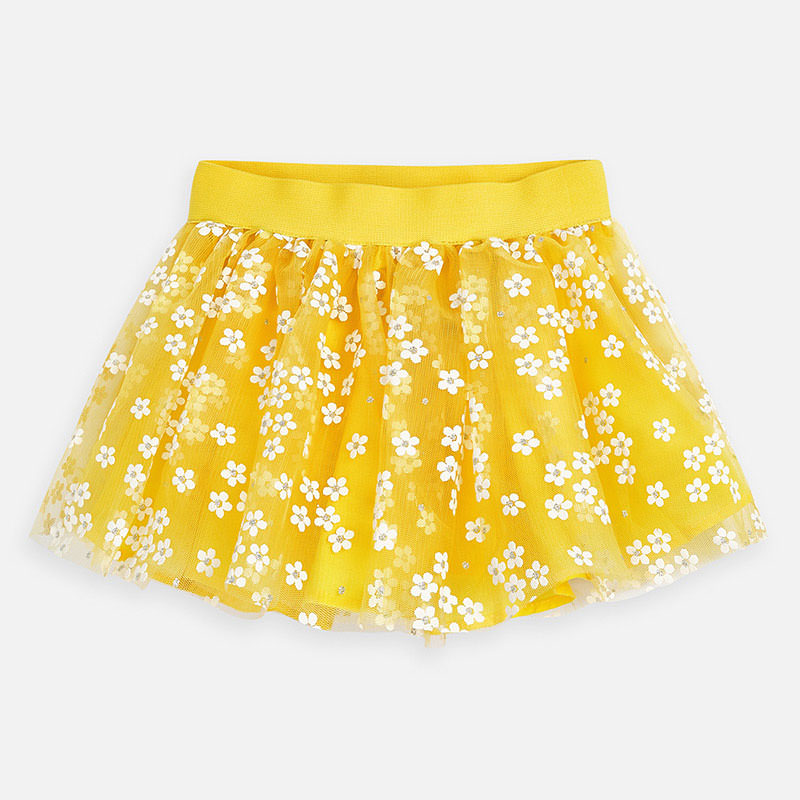 Yellow Floral Skirt