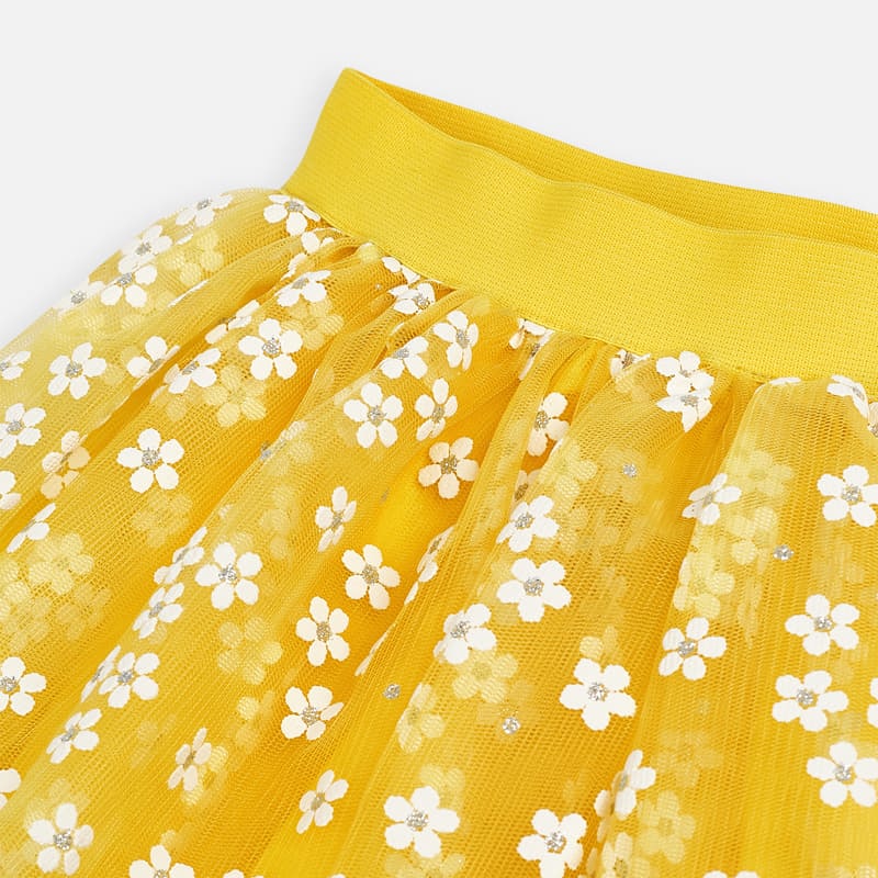 Yellow Floral Skirt