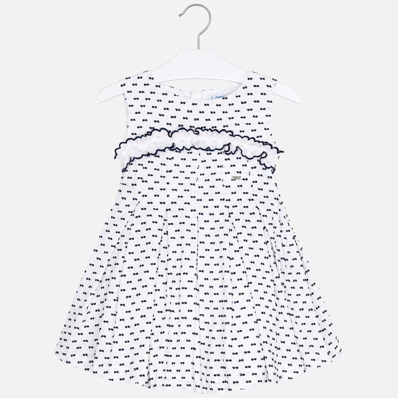 White & Navy Dress