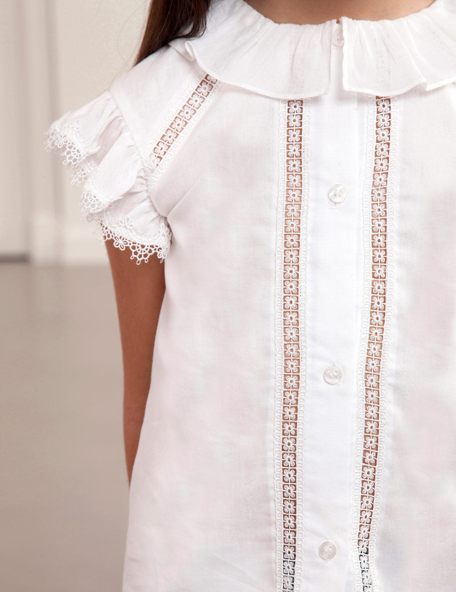 White Muslin Blouse
