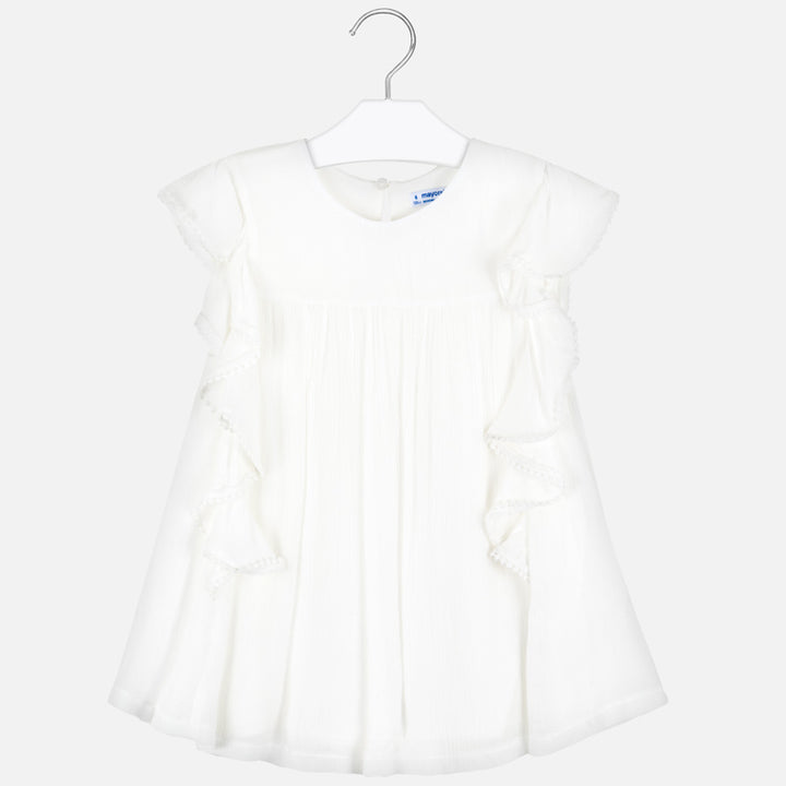 White Ruffle Blouse