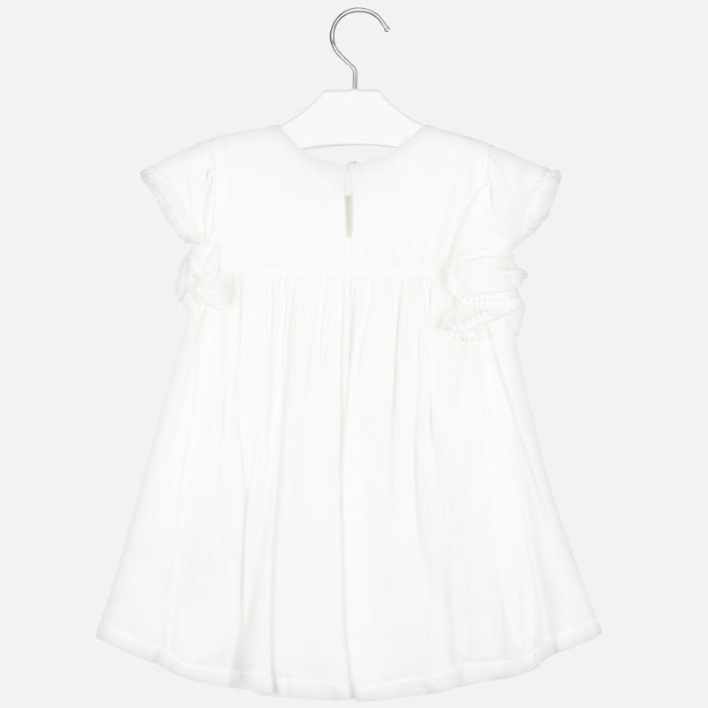 White Ruffle Blouse