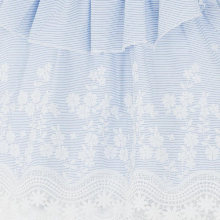 Light Blue Off the Shoulder Blouse