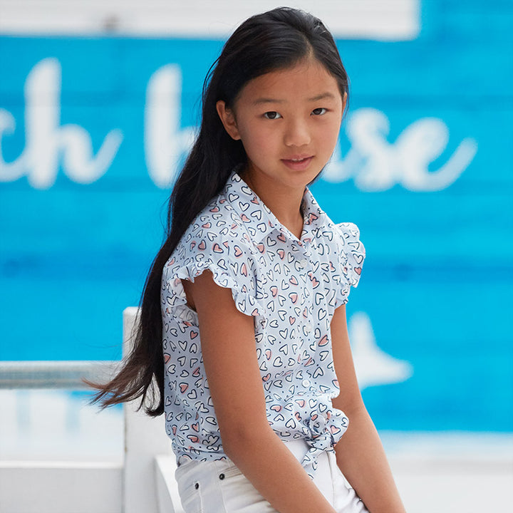 Blue Heart Blouse 