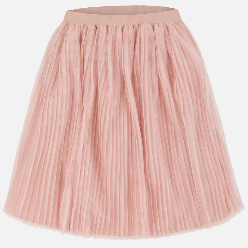 Pink Mid-Length Tulle Skirt