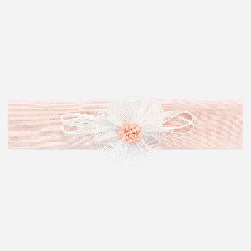 Pink & White Flower Headband