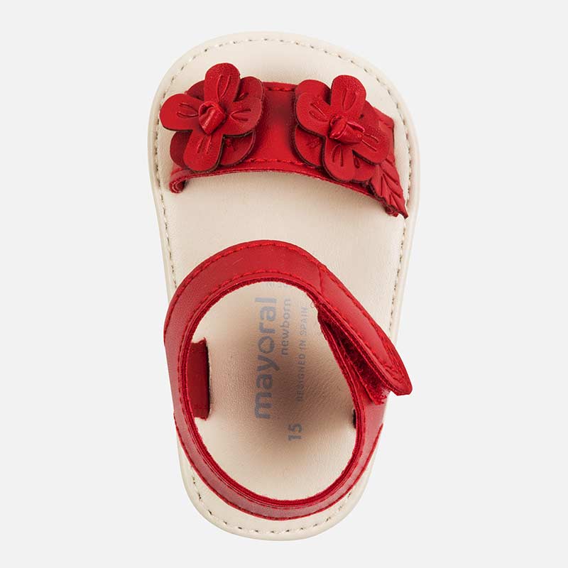 Red Floral Sandals