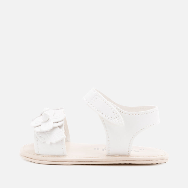 White Flower Sandals