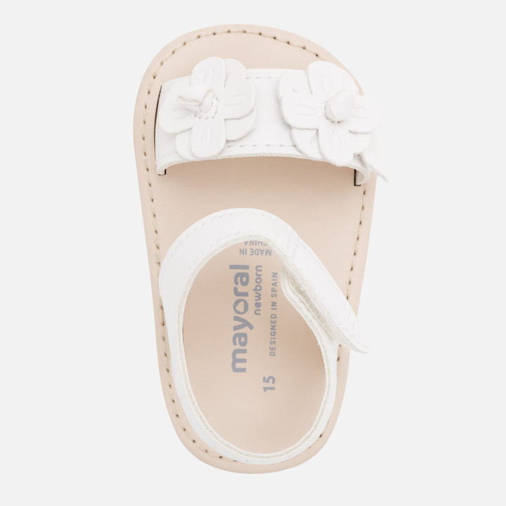 White Flower Sandals