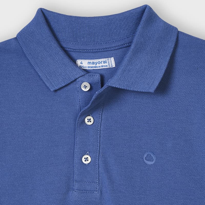 Sea Blue Short Sleeve Polo Shirt