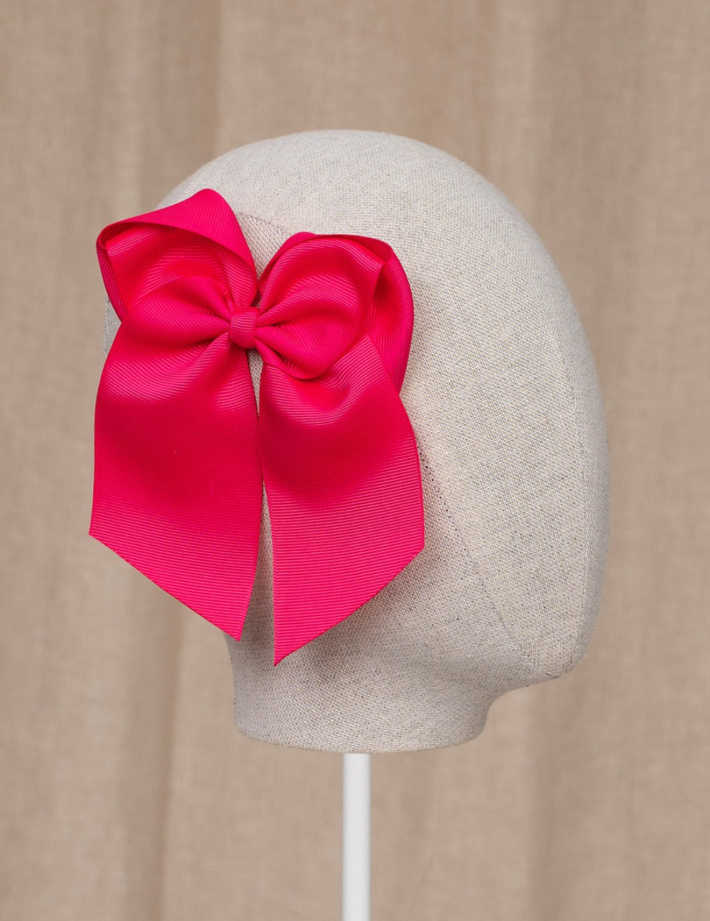 Fuchsia Bow Hair Clip