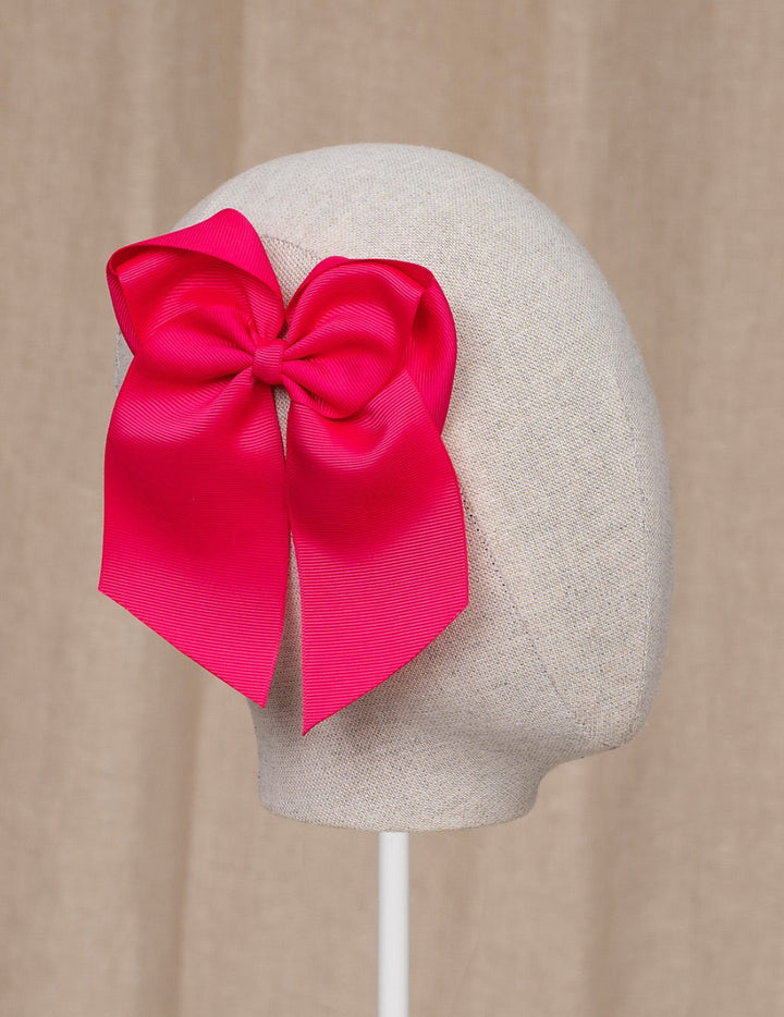 Fuchsia Bow Hair Clip
