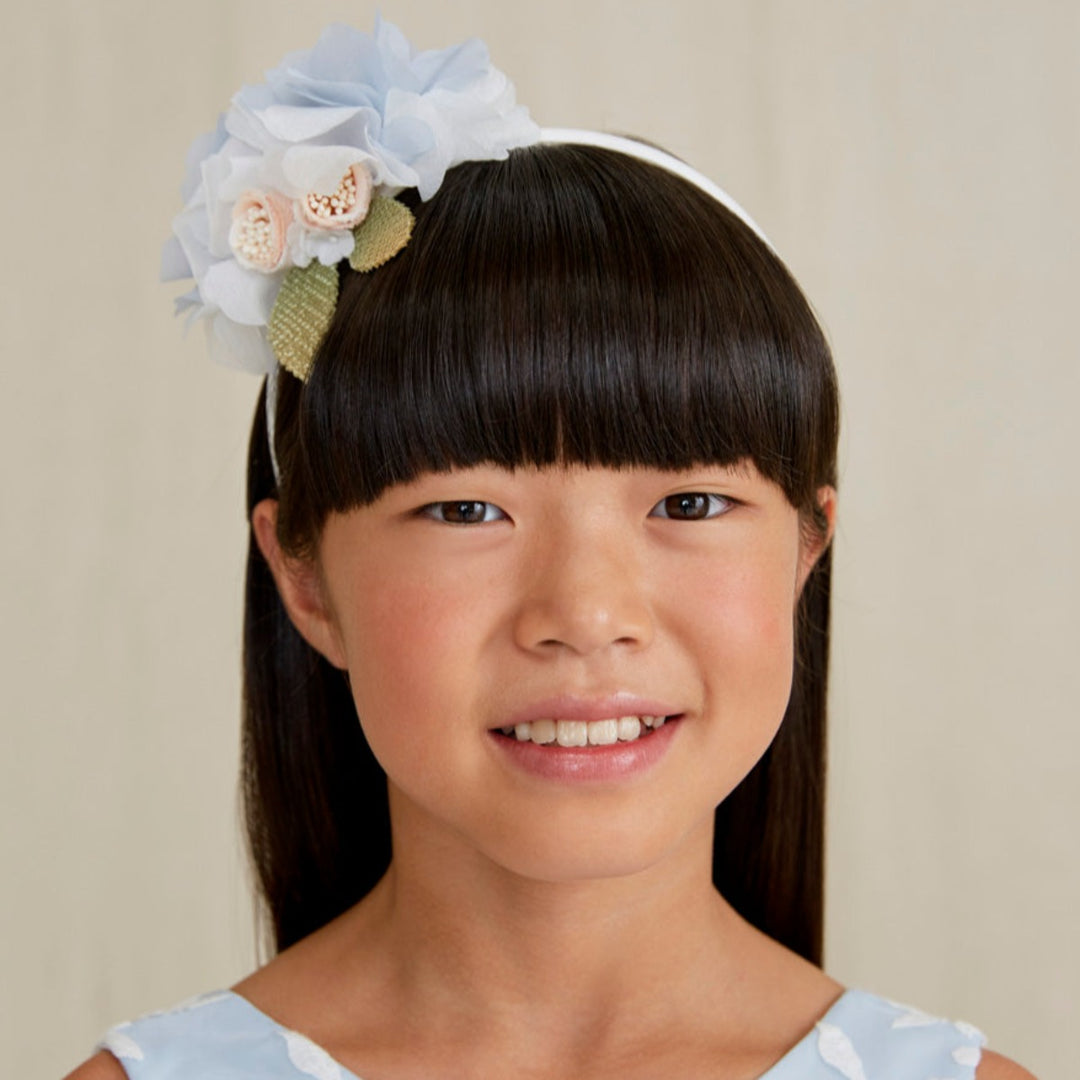 Light Blue Floral Headband