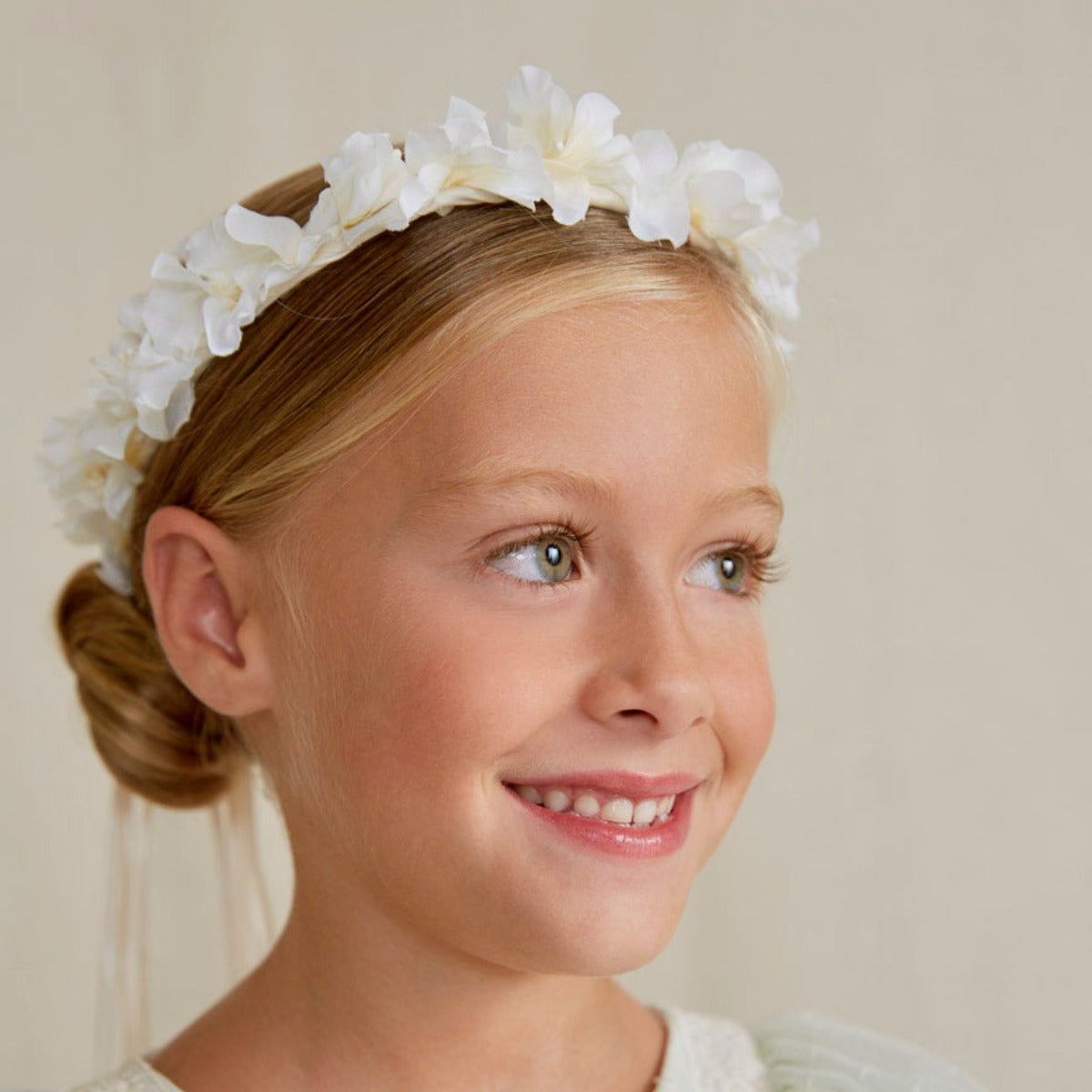 Cream Flower Crown K&K's Giving Tree