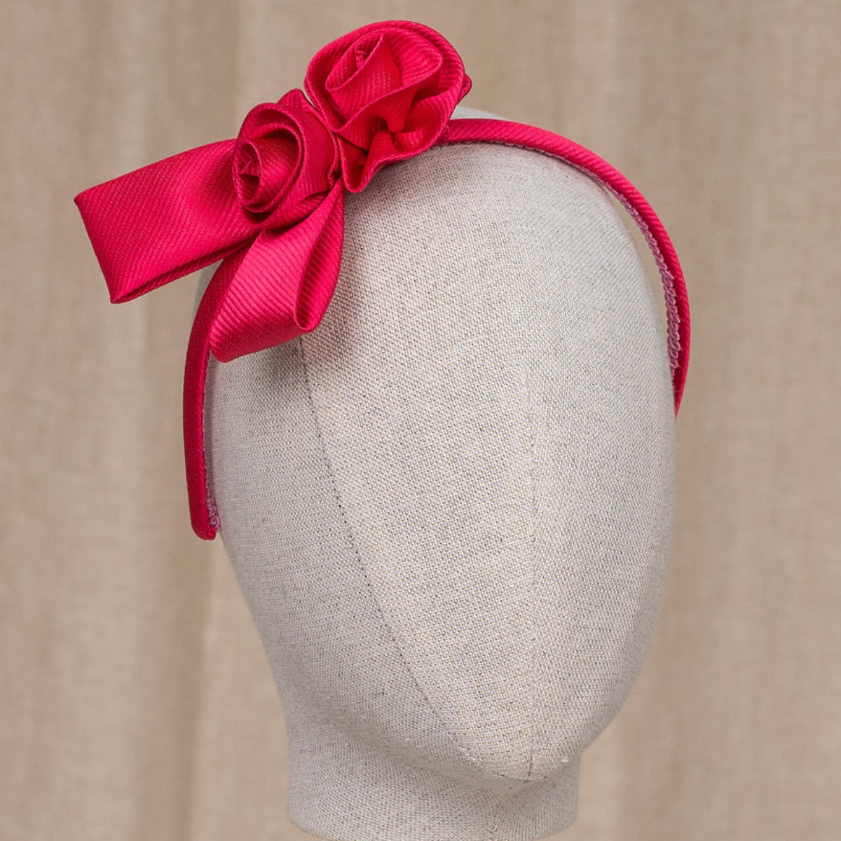 Fuchsia Pink Rose Headband