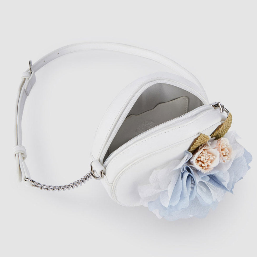 White Floral Crossbody Bag