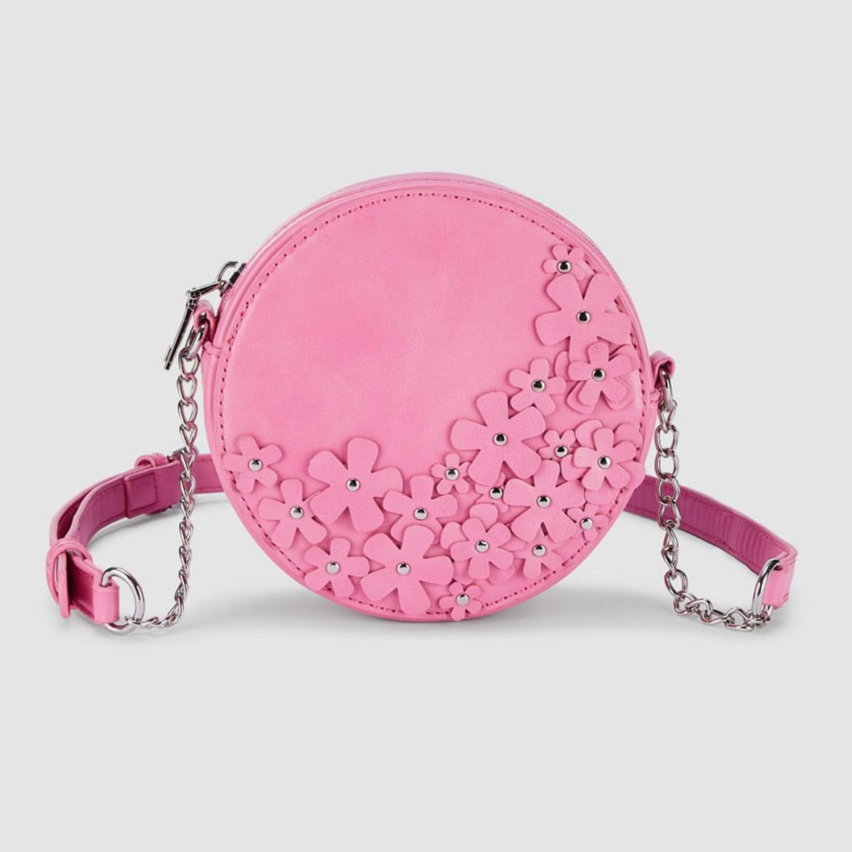 Bubblegum Pink Floral Crossbody Bag