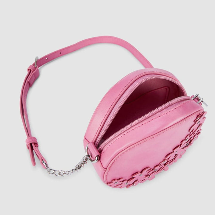 Bubblegum Pink Floral Crossbody Bag