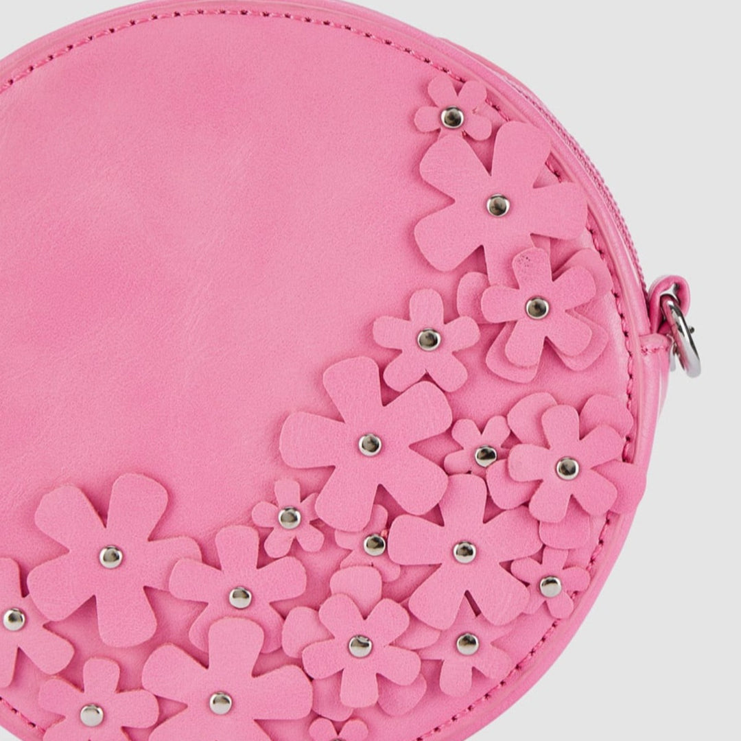 Bubblegum Pink Floral Crossbody Bag