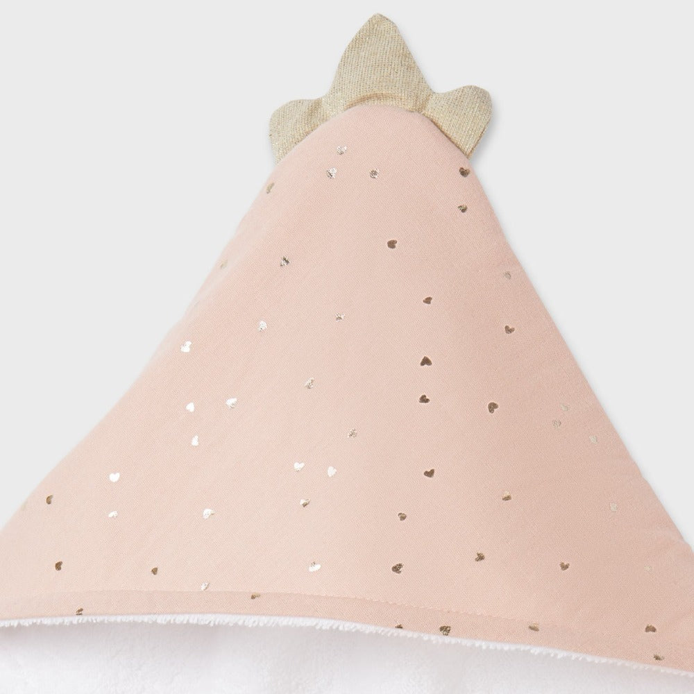 Pink & Polka Dot Hooded Towel