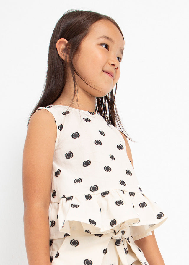 Chickpea Polka Dot Top