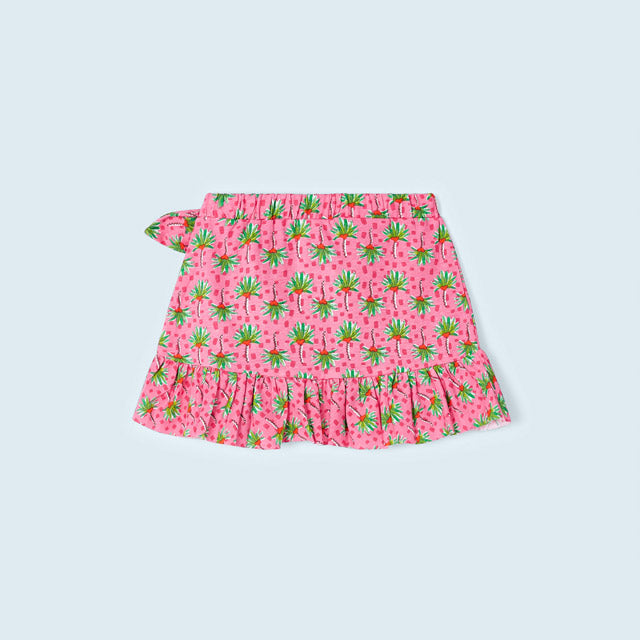 Peony Printed Knit Skirt