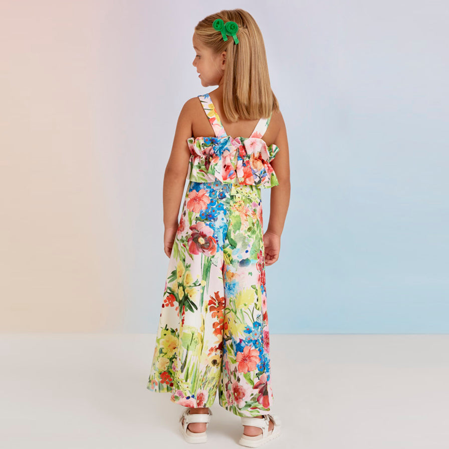 Printed Crepe Jumpsuit