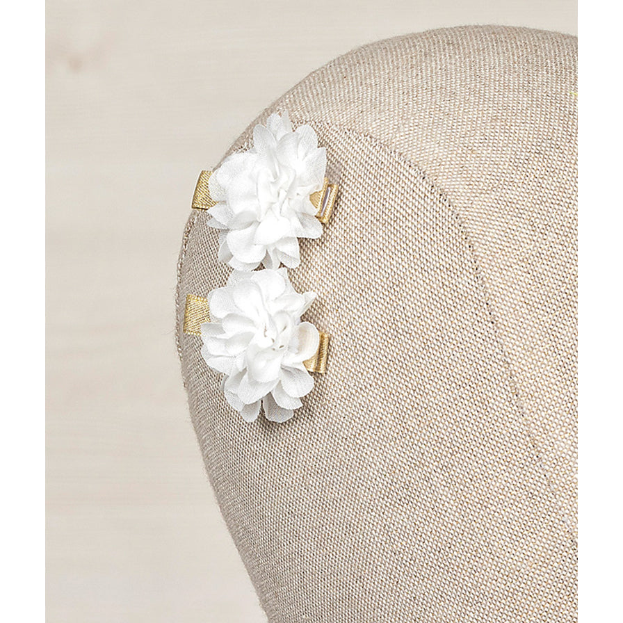 White Flower Hair Clip