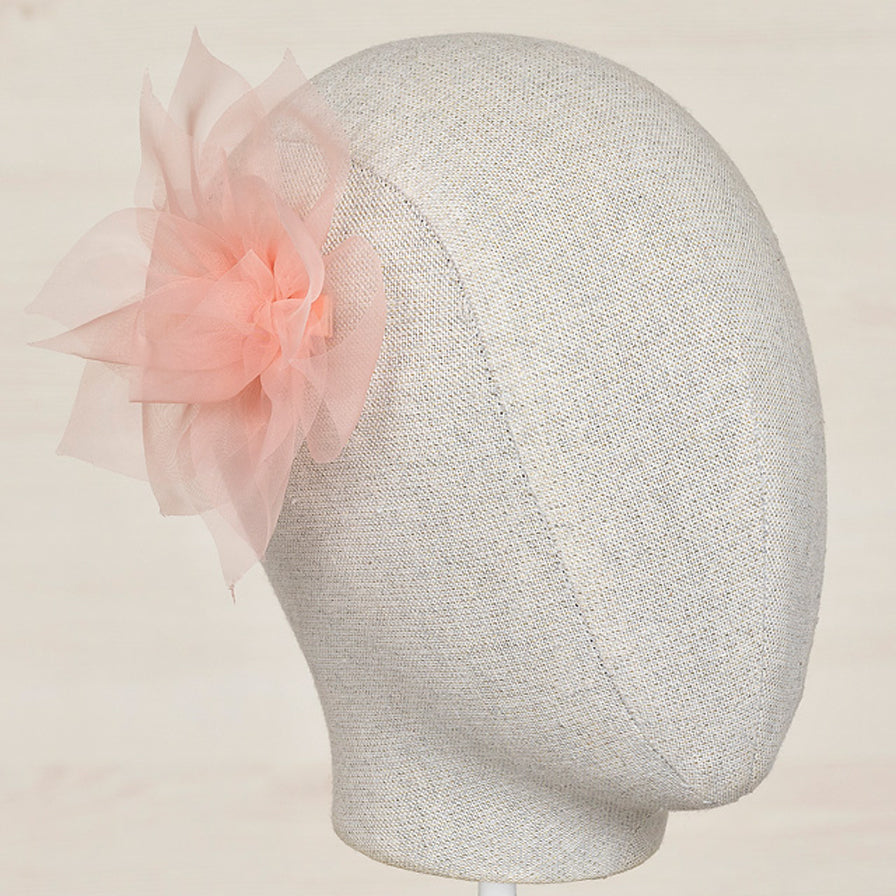 Rose Organza Flower Hair Clip