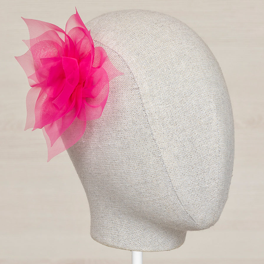 Strawberry Organza Flower Hair Clip