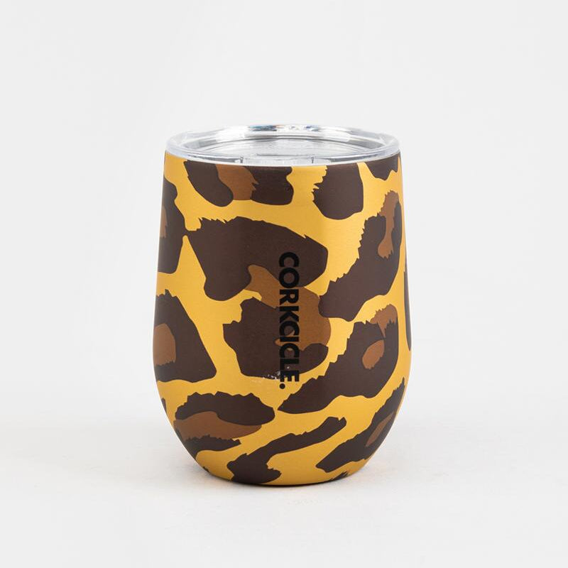 Luxe Leopard Stemless 12 oz