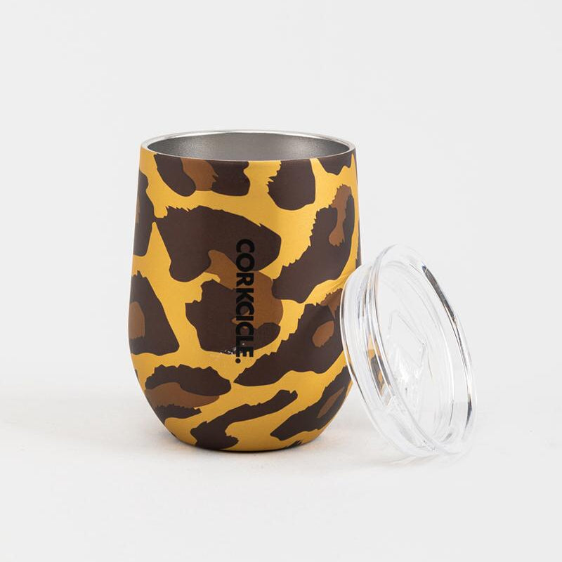 Luxe Leopard Stemless 12 oz