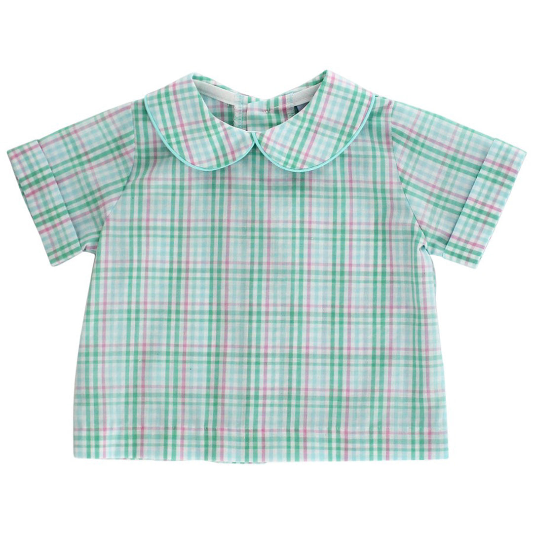 Boy's Cypress Plaid Piped Shirt
