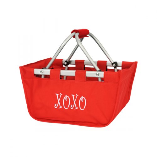 Red Mini Market Tote - Personalize it - K&K's Giving Tree