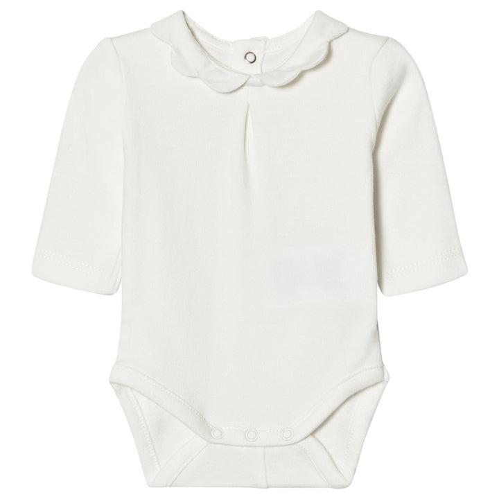 Ivory Scallop Collar Onesie