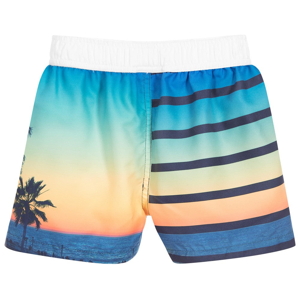 Beach Print Swim Shorts
