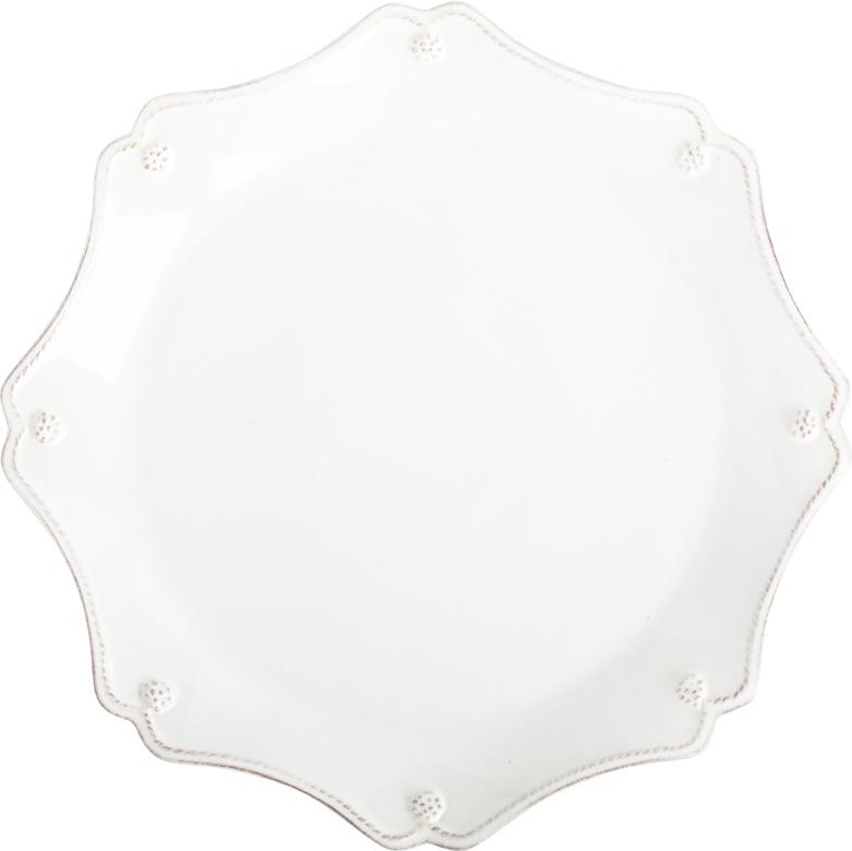 Berry and Thread Whitewash Scallop Charger Plate