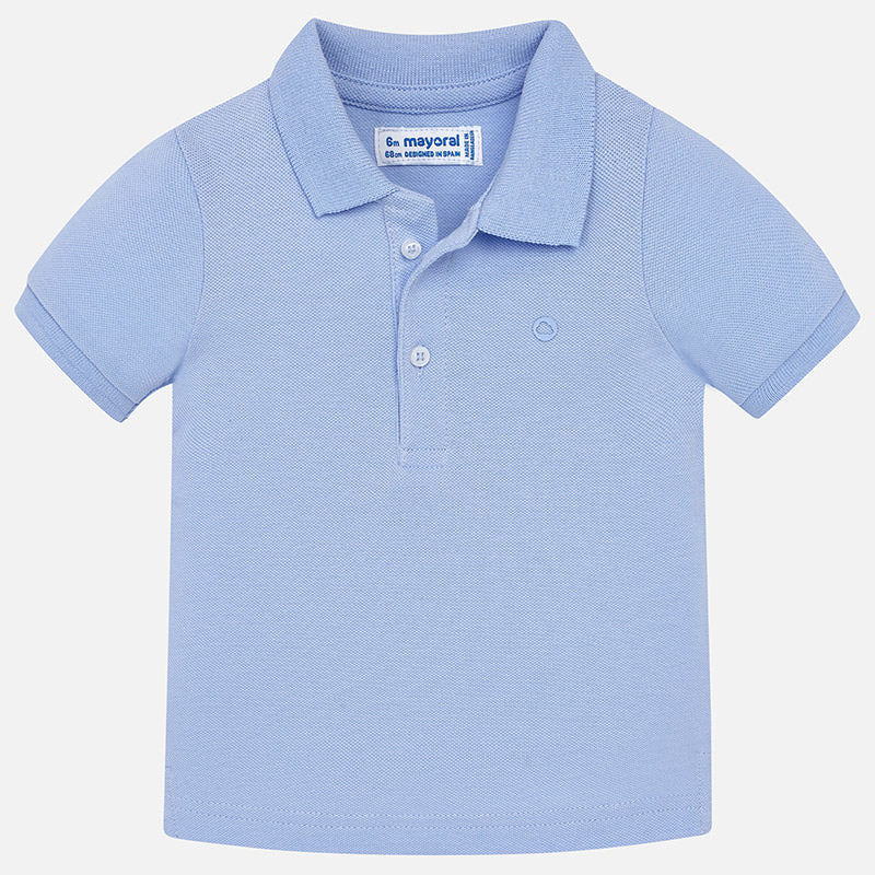 Sky Blue Short Sleeve Polo Shirt