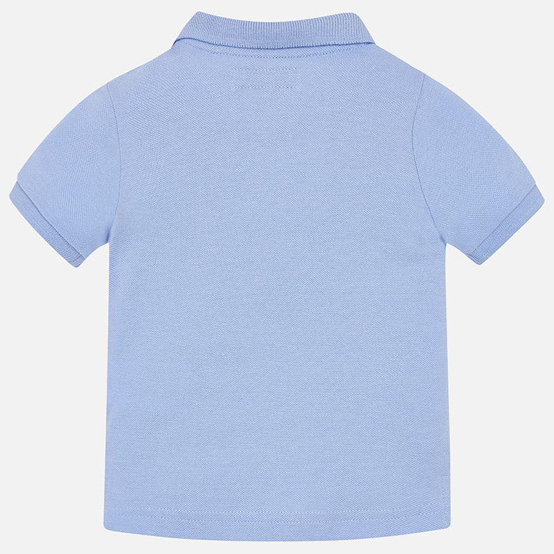 Sky Blue Short Sleeve Polo Shirt