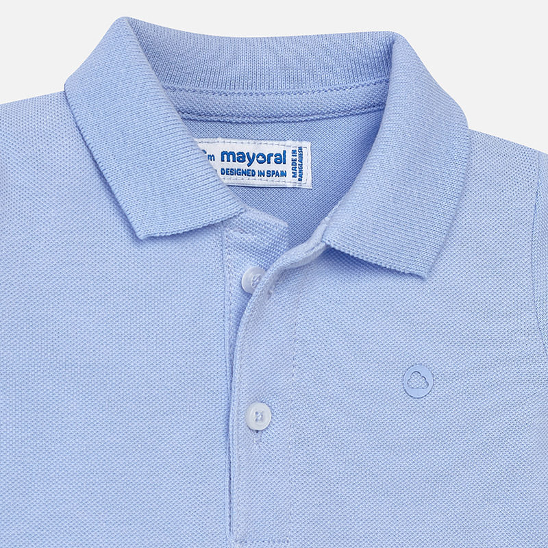 Sky Blue Short Sleeve Polo Shirt
