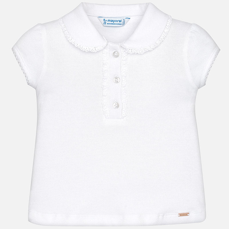 White Piqué Polo Shirt