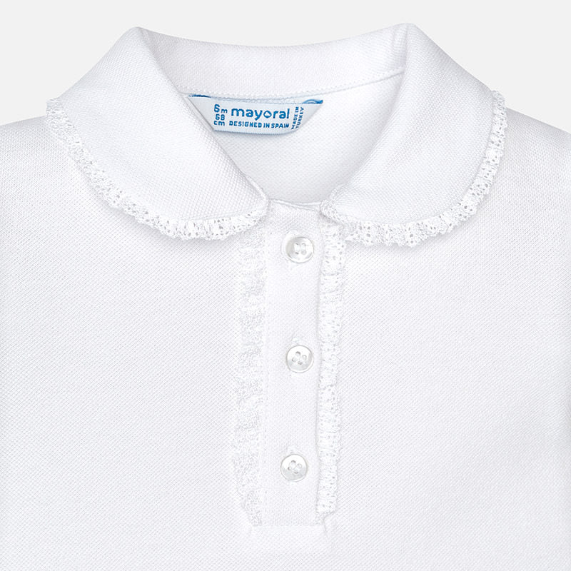 White Piqué Polo Shirt
