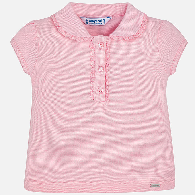 Pink Piqué Polo Shirt