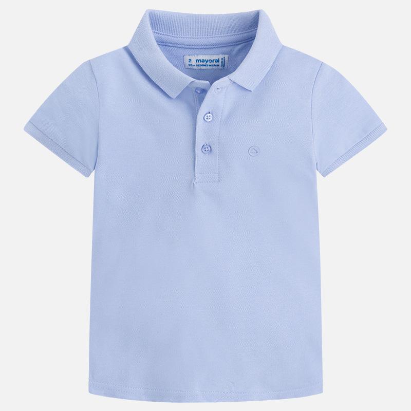 Sky Blue Short Sleeve Polo Shirt