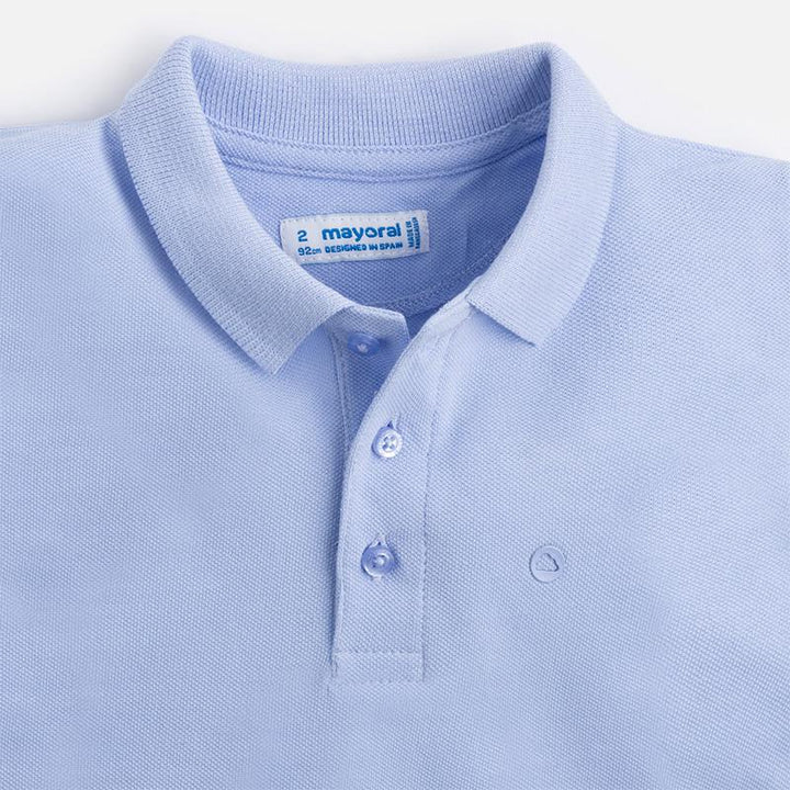 Sky Blue Short Sleeve Polo Shirt