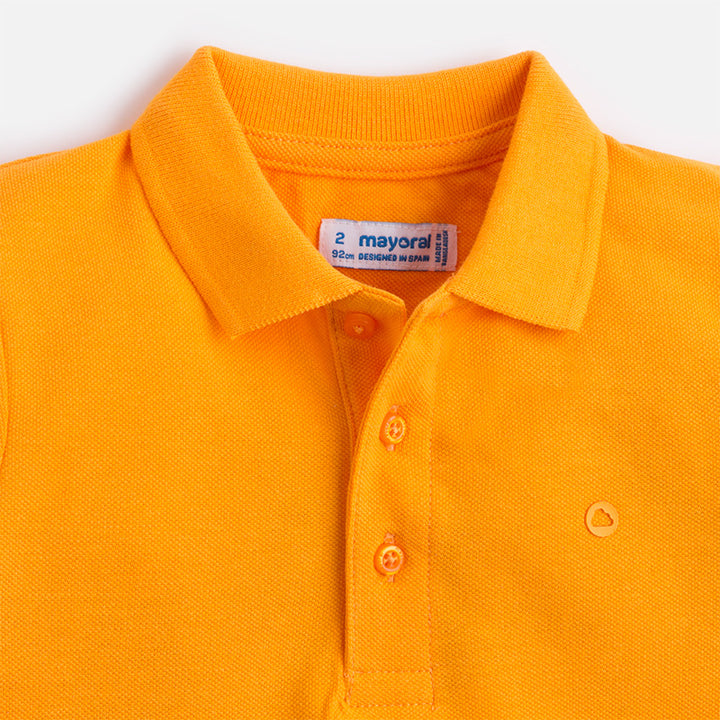Bumble Bee Orange Short Sleeve Polo Shirt