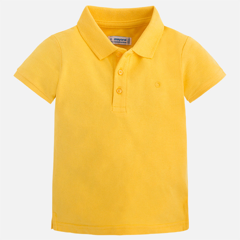 Pollen Yellow Short Sleeve Polo Shirt