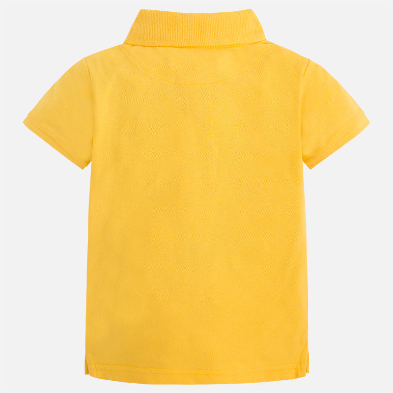 Pollen Yellow Short Sleeve Polo Shirt