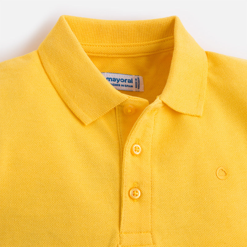 Pollen Yellow Short Sleeve Polo Shirt