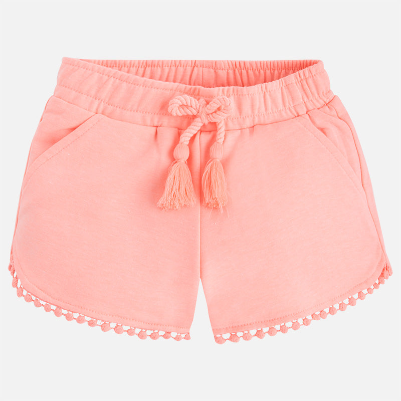 Peach Tassel Knit Shorts